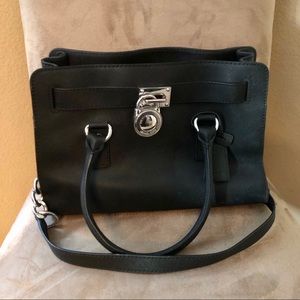 EUC! Michael Kors black Hamilton Bag
